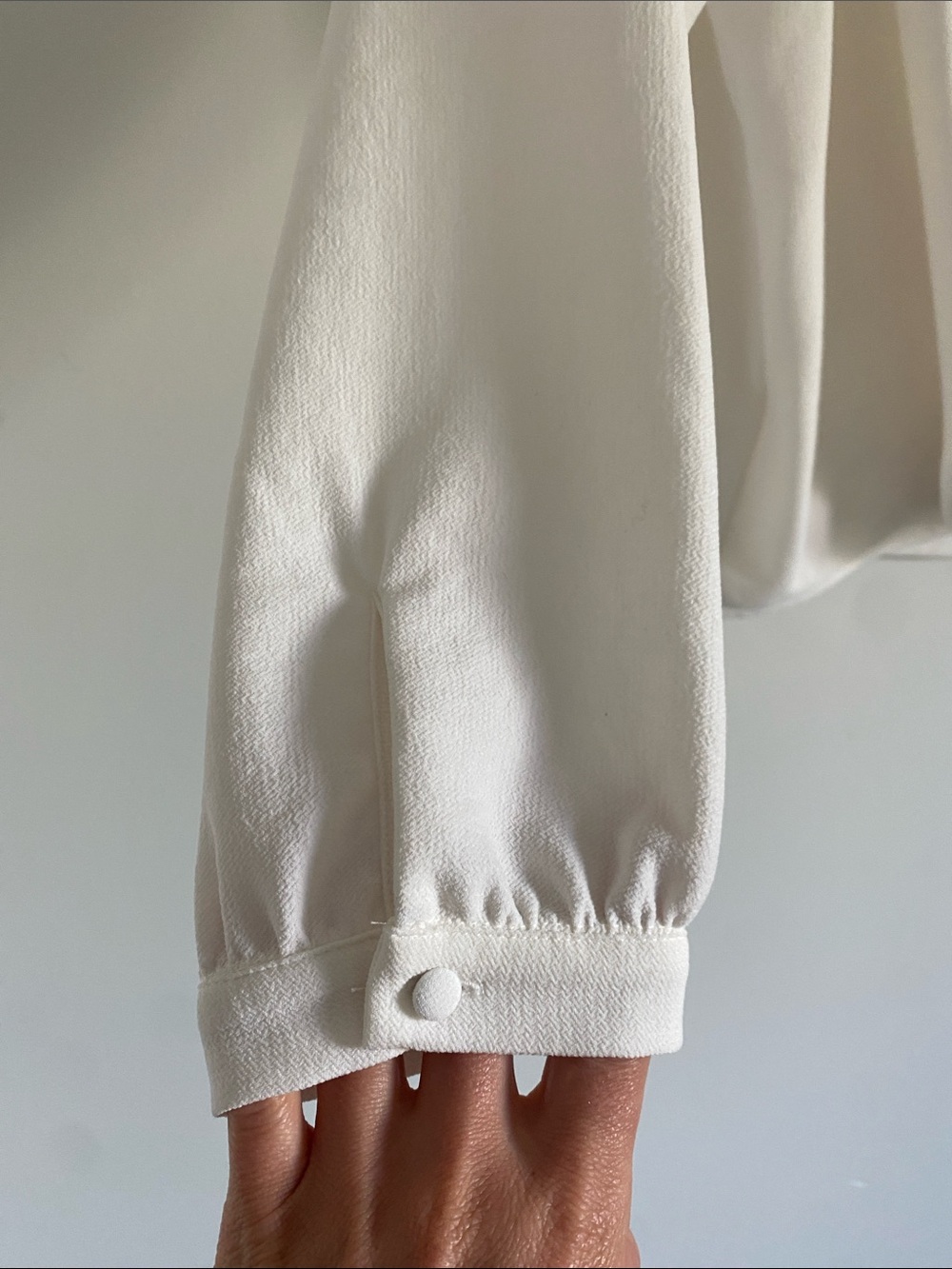 Sézane Abélia Ecru Draped Wrap Blouse - Picture 12 of 14